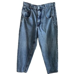 Vtg Guess Jeans High Waist Loose Fit Tapered Leg Distressed 90s Y2K Men’s 32x30